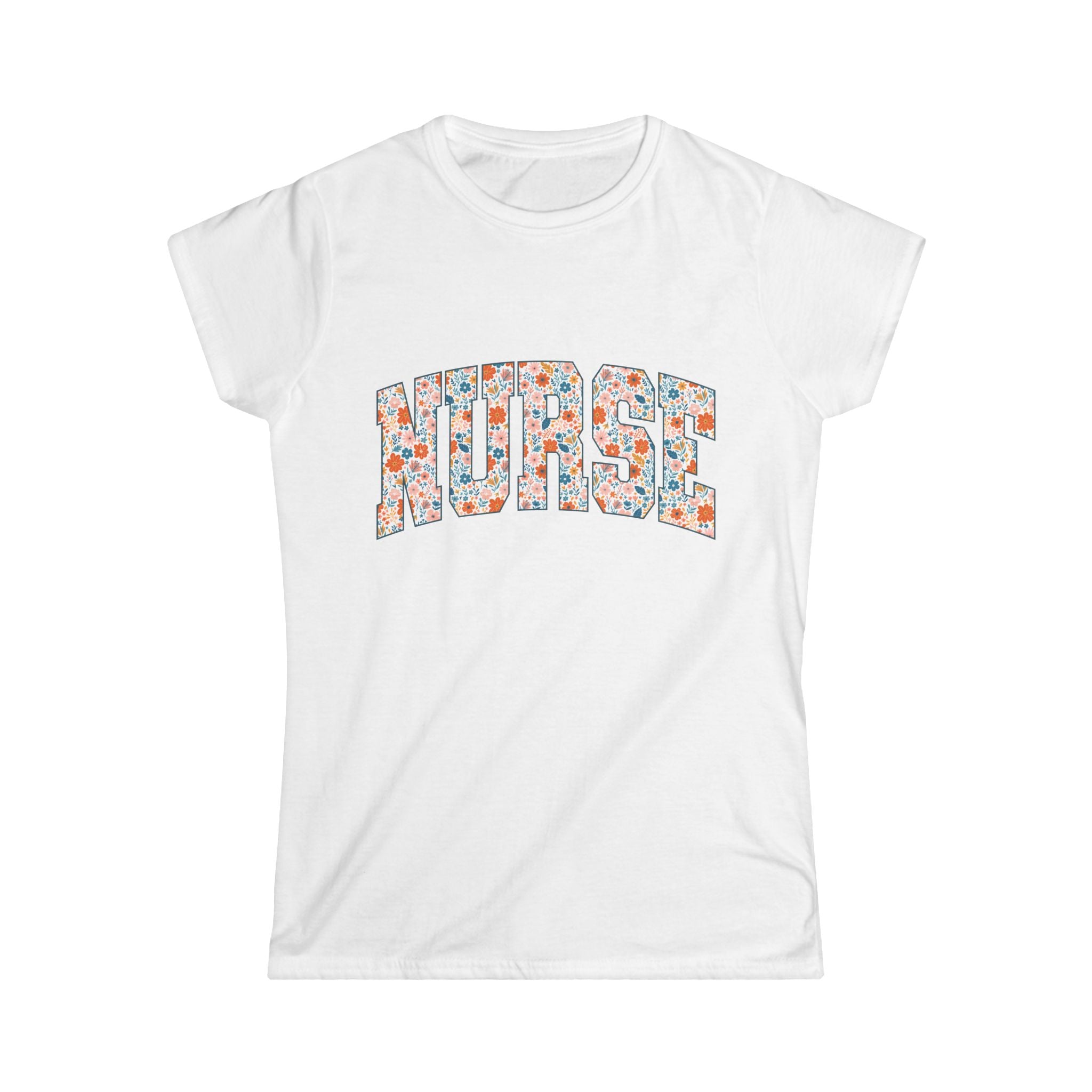 Nurse Floral Softstyle Tee