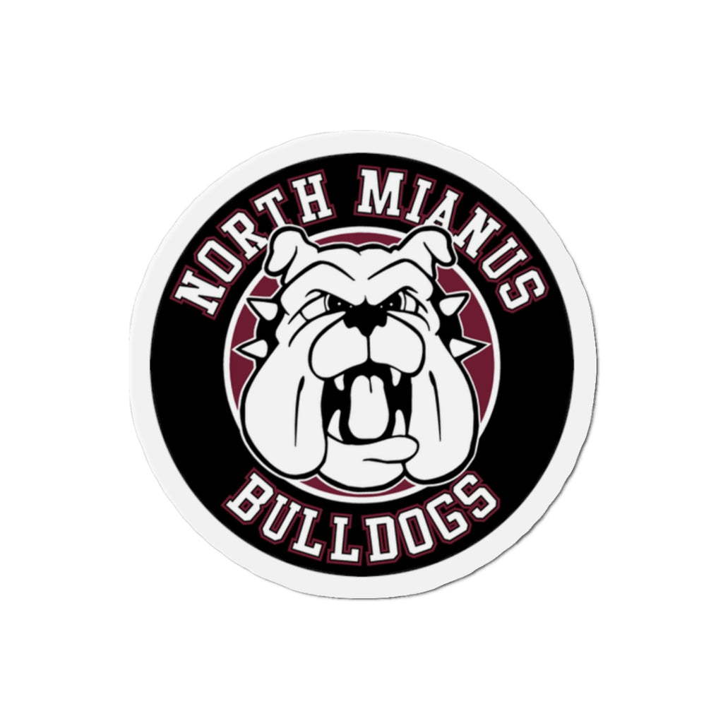 North Mianus Bulldogs Die-Cut Magnet