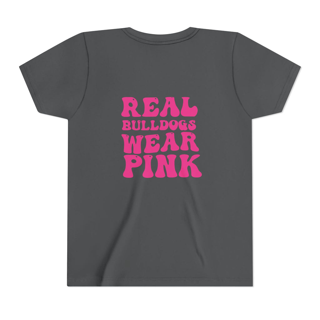 Youth Real Bulldogs Wear Pink Tee