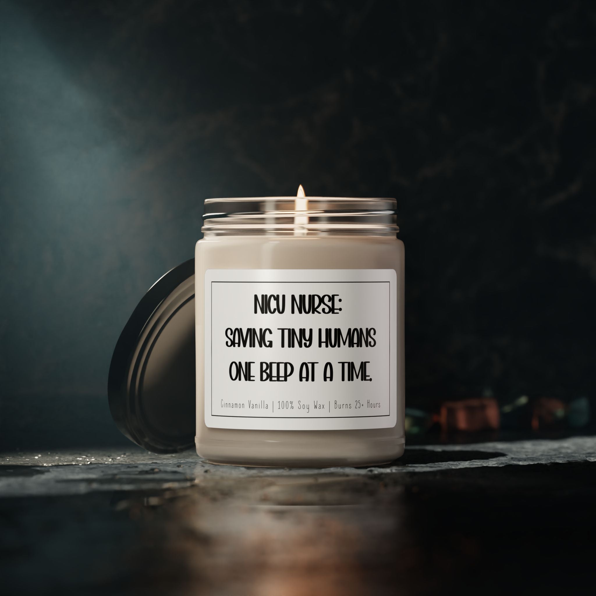 NICU Nurse Candle – Funny NICU Nurse Gift, Neonatal Nurse Appreciation Candle, Scented Soy Candle for Healthcare Workers, Nurse Week Gift