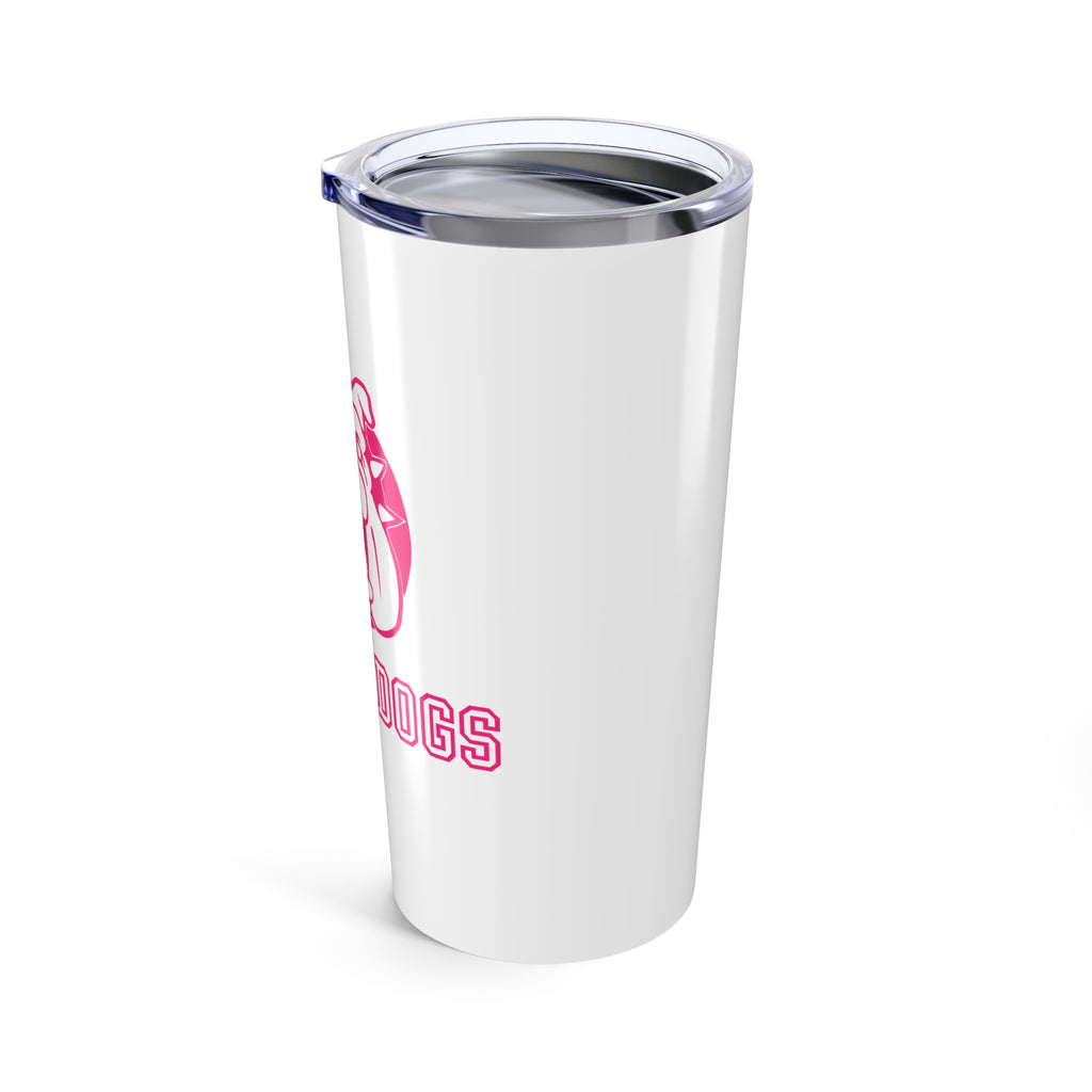Pink Bulldog Tumbler | 20oz Stainless Steel Travel Mug
