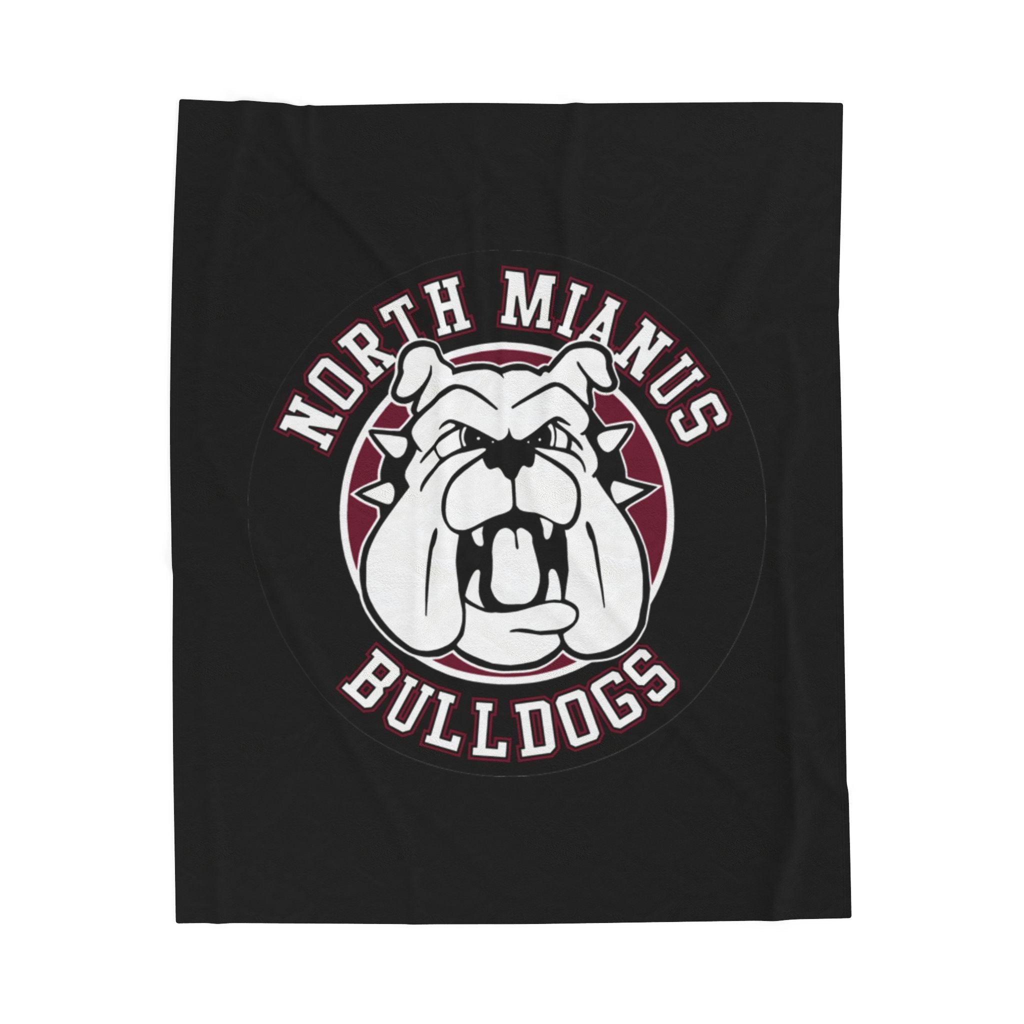 Cozy Bulldogs Velveteen Plush Blanket