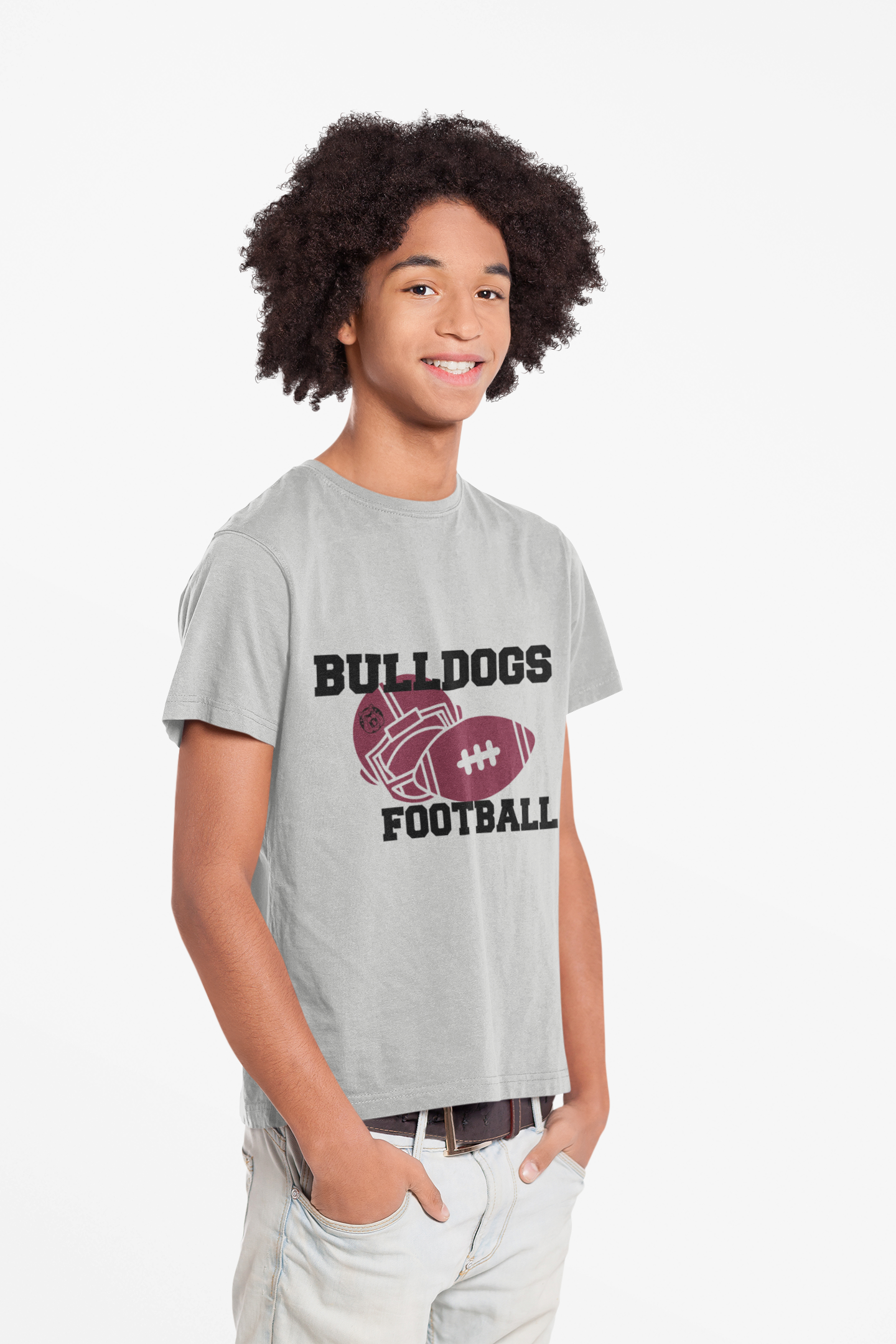 Youth Bulldogs Football Tee