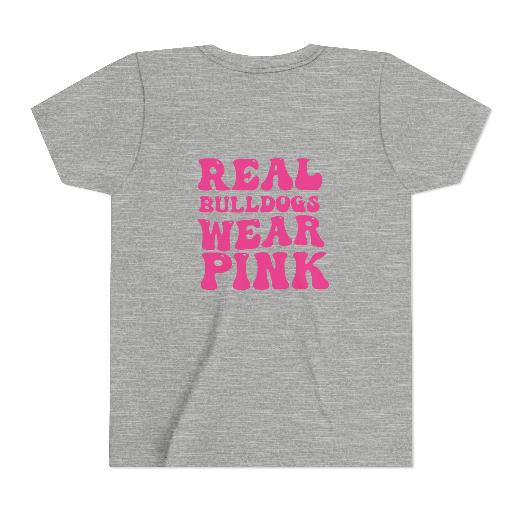 Youth Real Bulldogs Wear Pink Tee