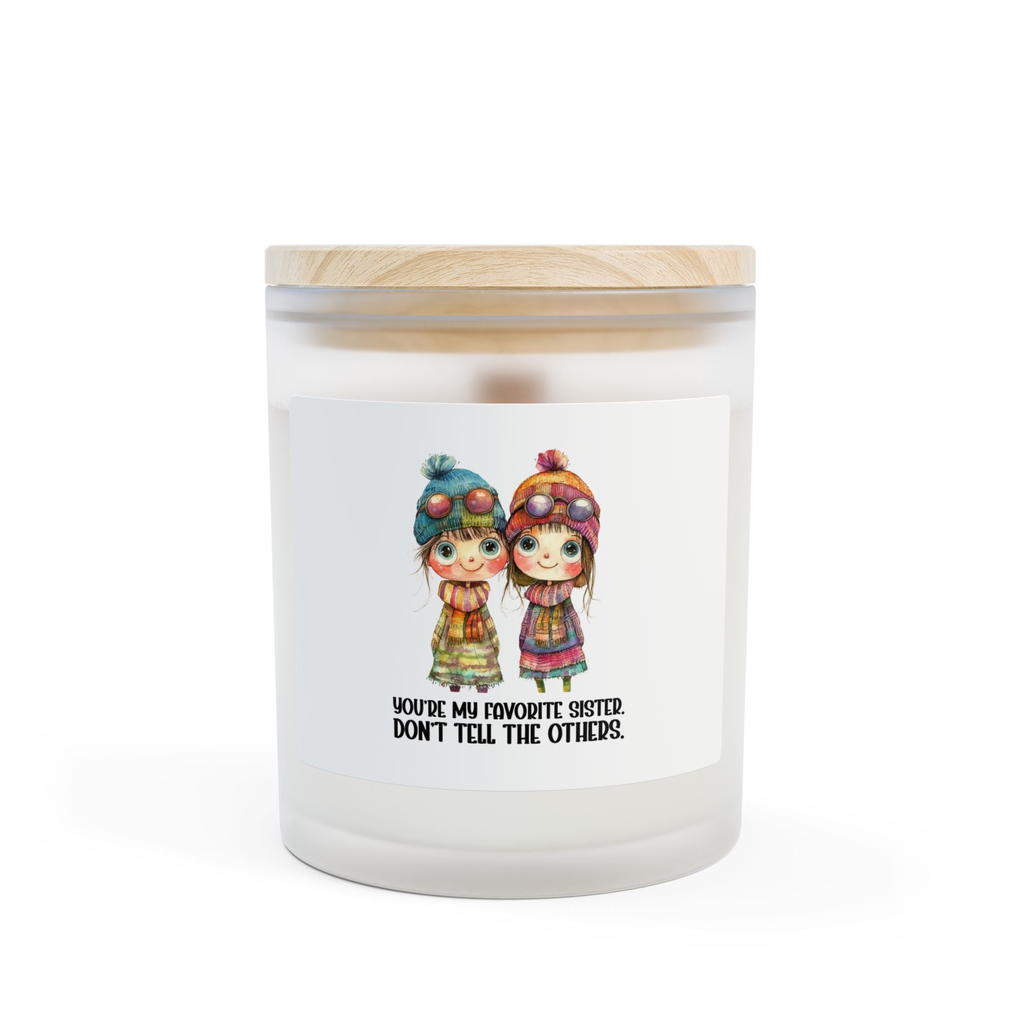 Sister Gift Candle — "You're My Favorite Sister" Frosted 11oz Soy Candle
