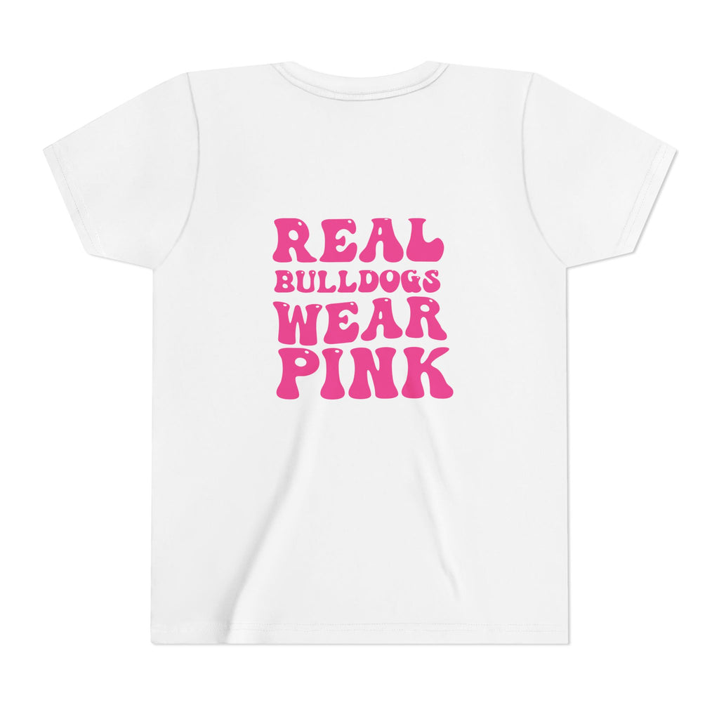 Youth Real Bulldogs Wear Pink Tee