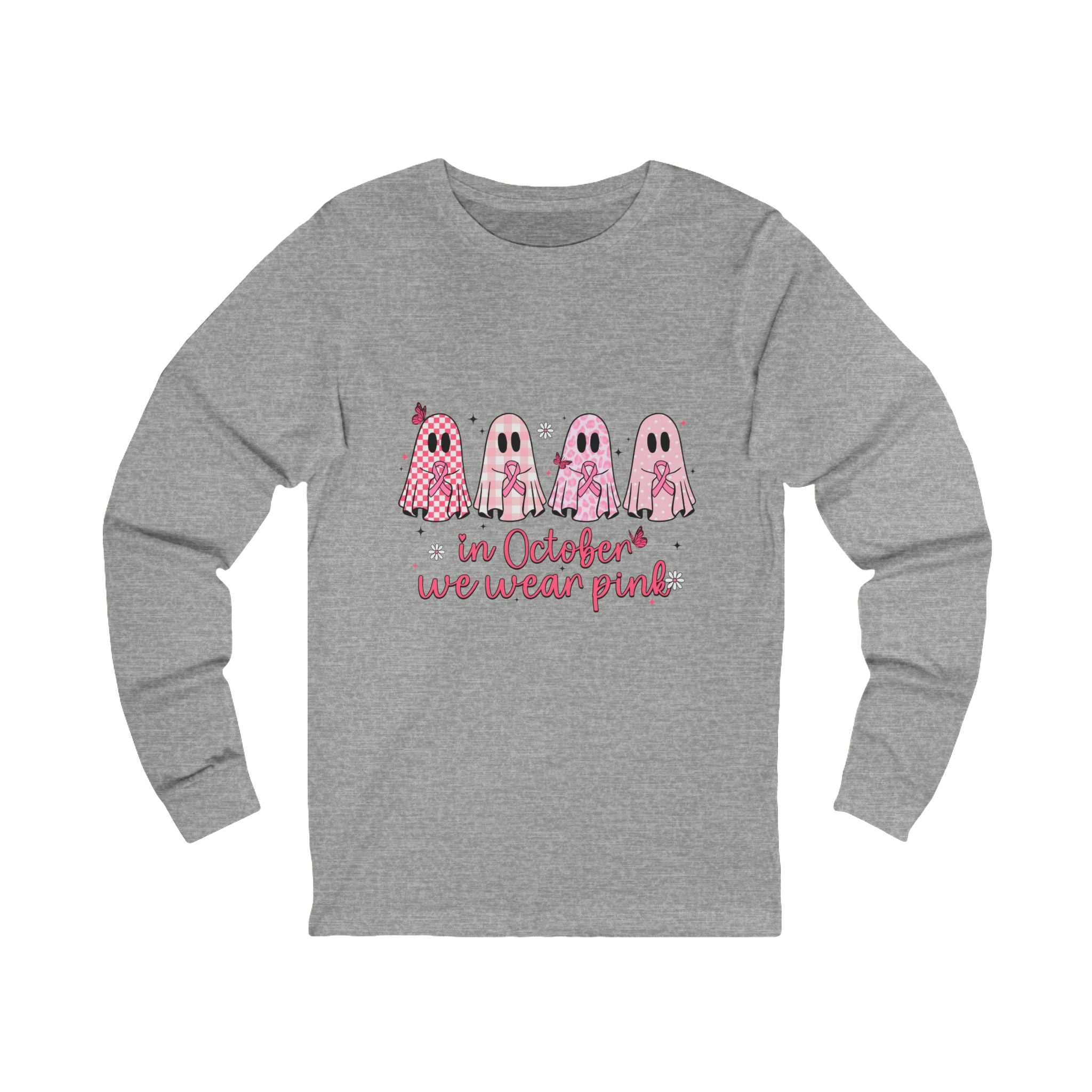 Pink Ghost Long Sleeve Tee
