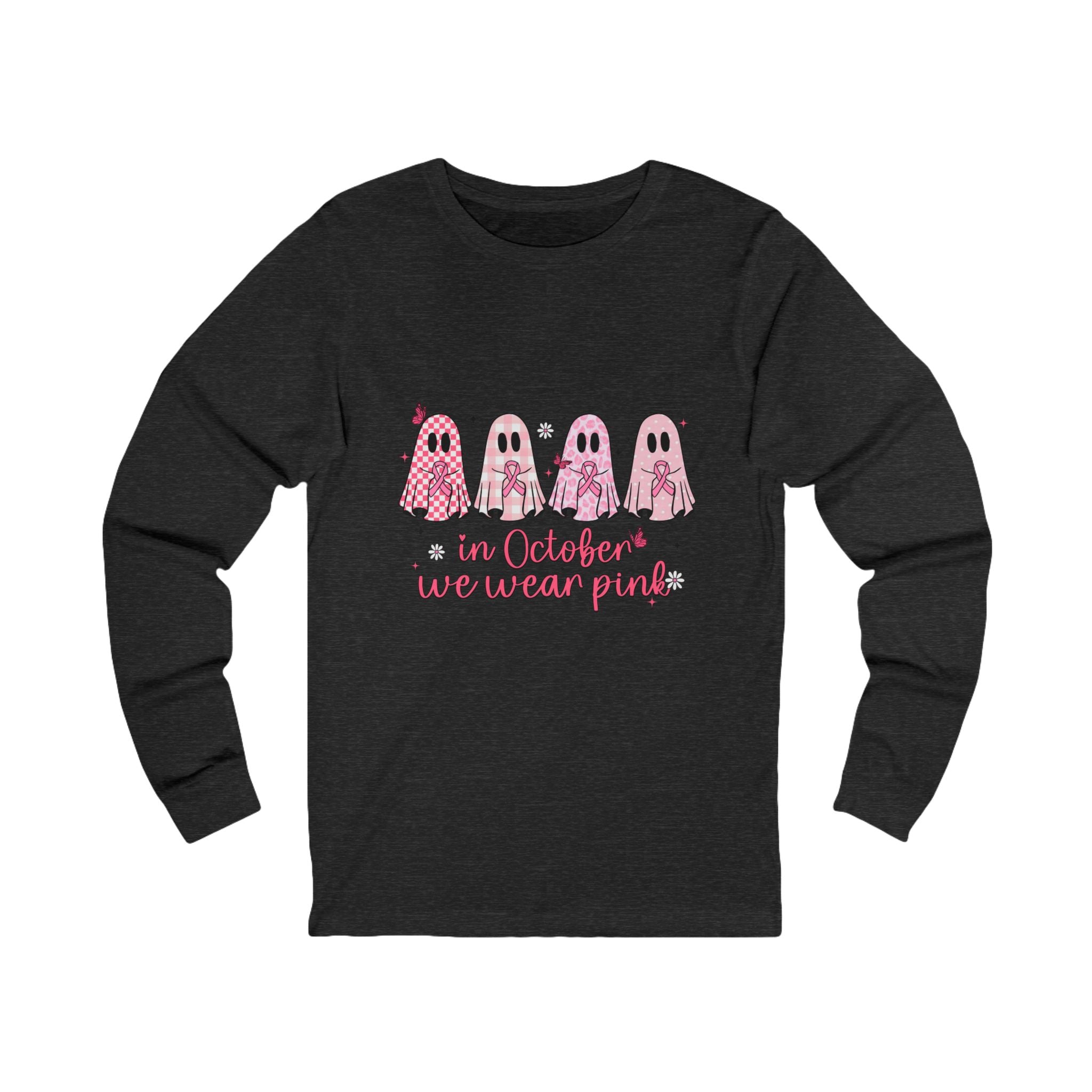 Pink Ghost Long Sleeve Tee