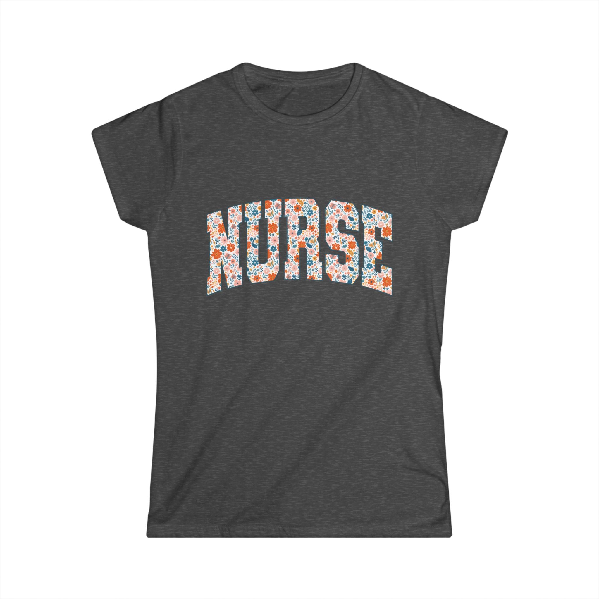 Nurse Floral Softstyle Tee