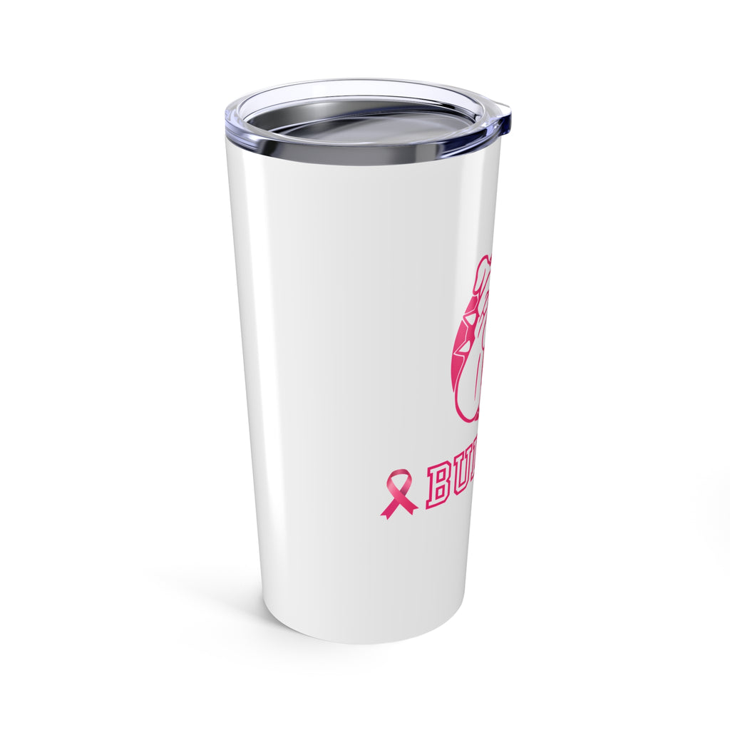 Pink Bulldog Tumbler | 20oz Stainless Steel Travel Mug
