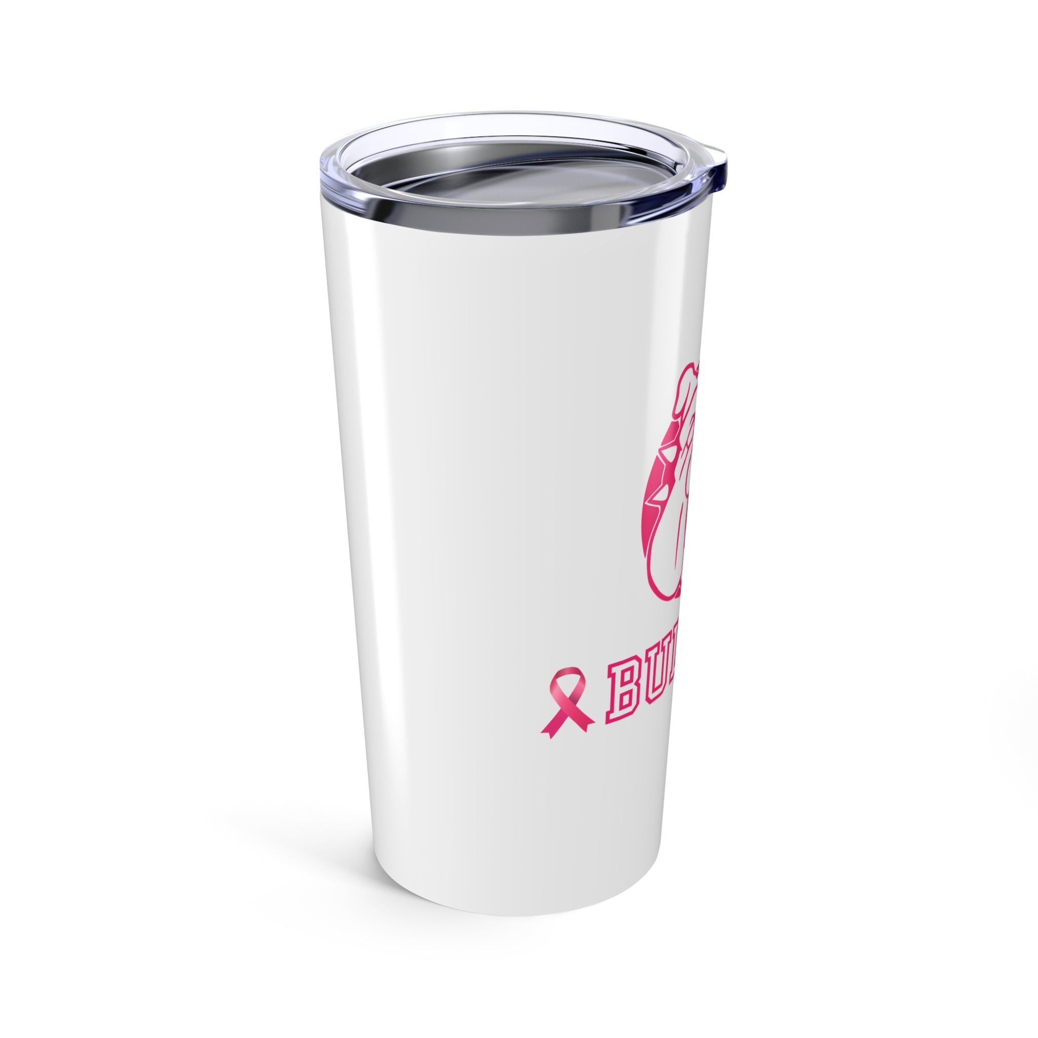 Pink Bulldog Tumbler | 20oz Stainless Steel Travel Mug