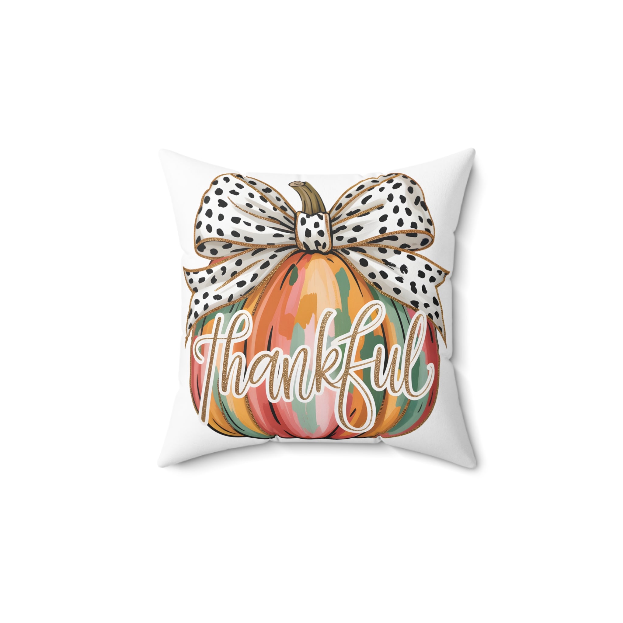 Personalized Thankful Throw Pillow