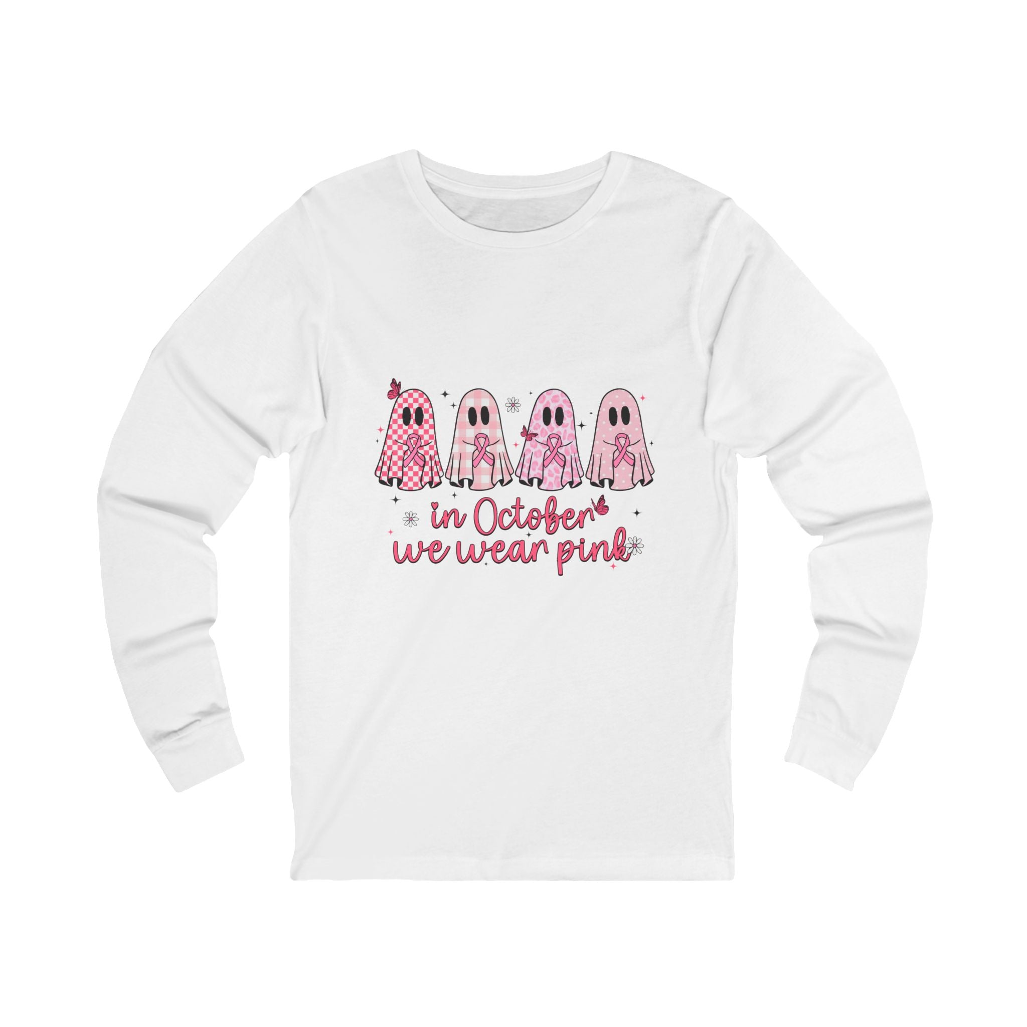 Pink Ghost Long Sleeve Tee