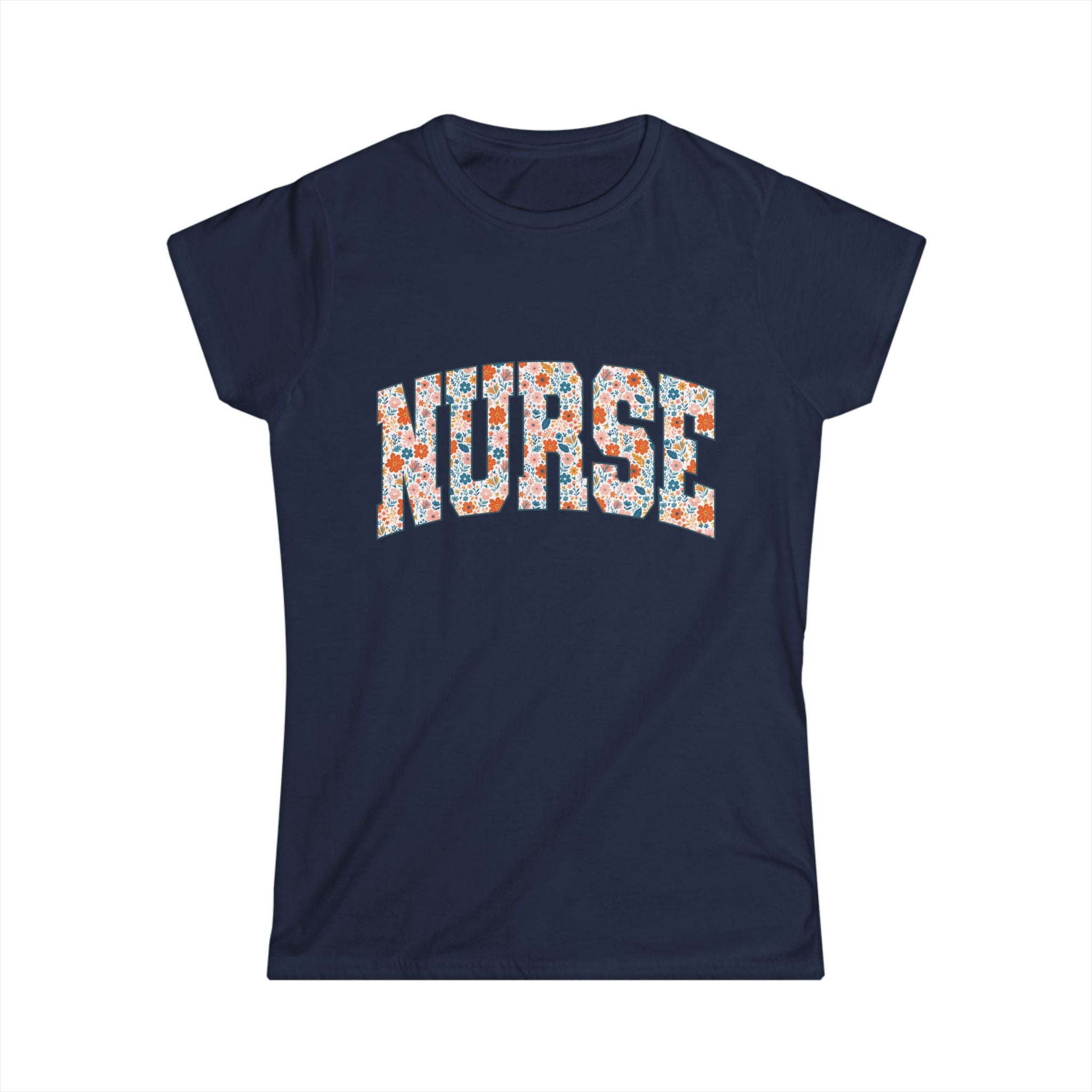 Nurse Floral Softstyle Tee